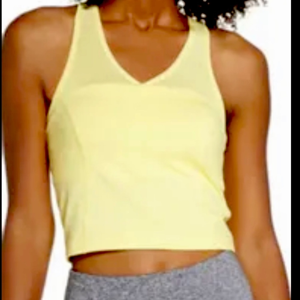 ZELLA Bra Crop Top Yellow/ Size Small